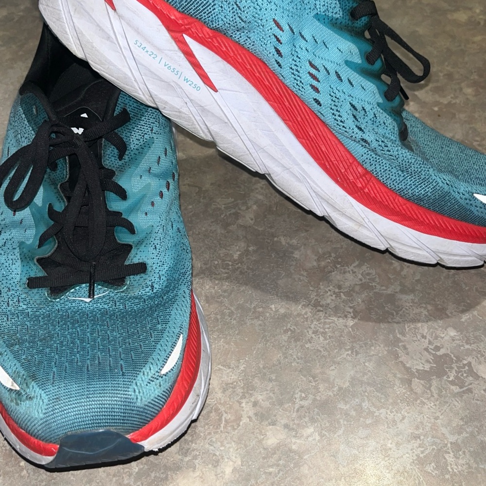 HOKA CLIFTON RUNNING SHOES MENS SIZE 13 2E - Picture 6 of 8